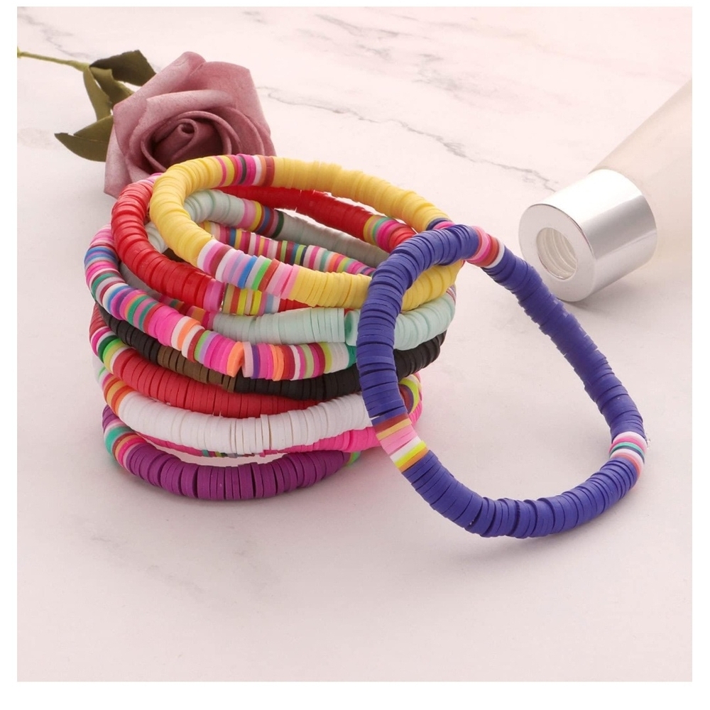 Colorful Stackable Bracelet Set - Picture 2 of 8
